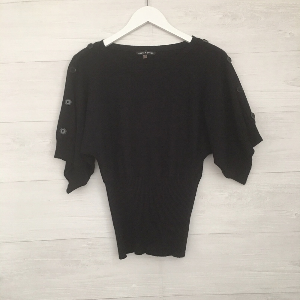 Cable & Gauge l Black Sweater, Size M